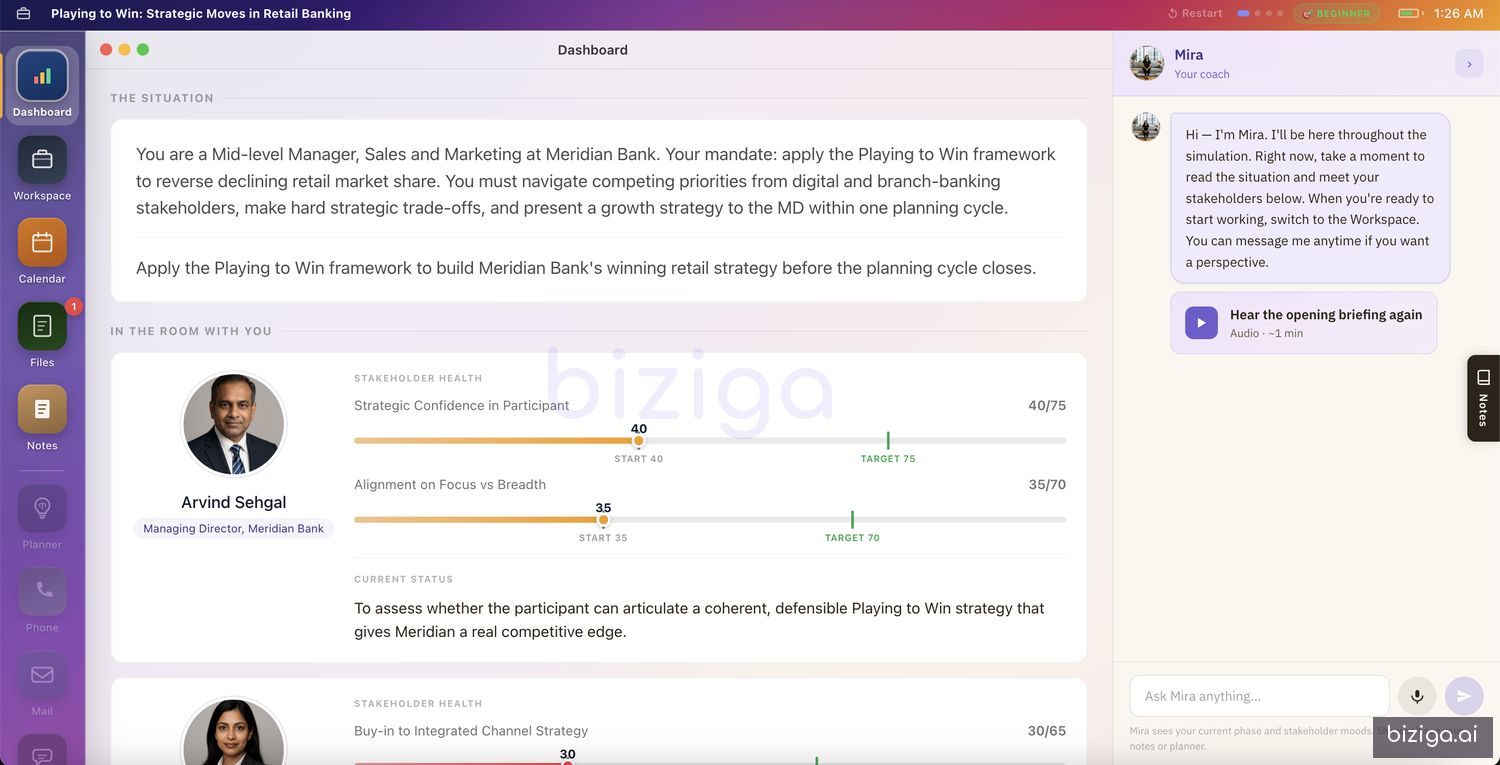 The player: the situation, stakeholders, and Mira